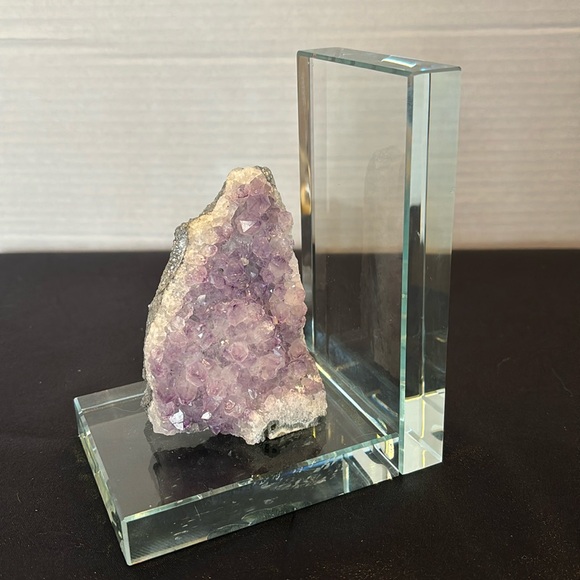 Other - Amethyst Geode Acrylic Bookend/NWOT